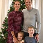Rohan Dennis with his wife, Melissa and their kids