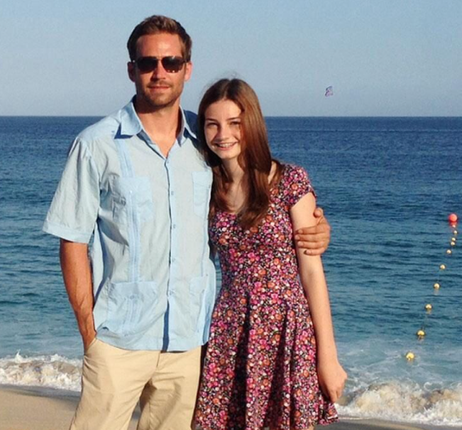 Paul Walker and Meadow Rain Walker