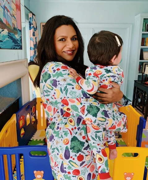 Mindy Kaling is a mother of two children