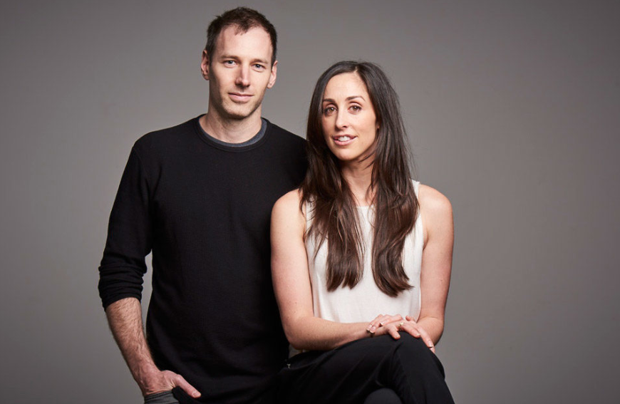 Catherine Reitman with her husband