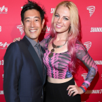 Grant Imahara with his wife, Jennifer Newman