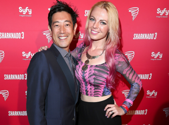 Grant Imahara with his wife, Jennifer Newman