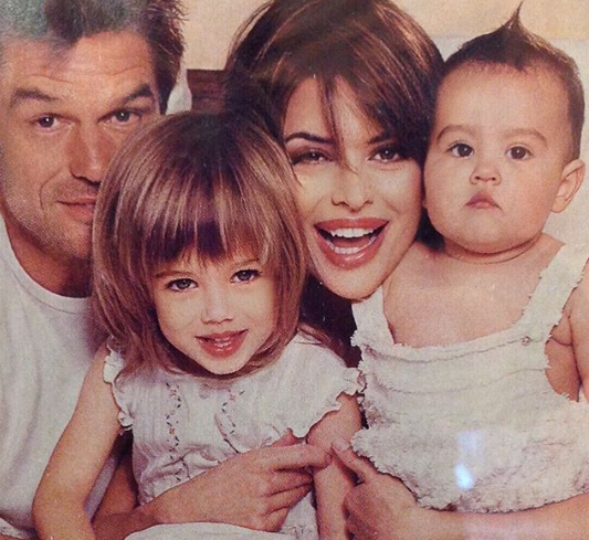 Lisa Rinna With Her Husband And Child