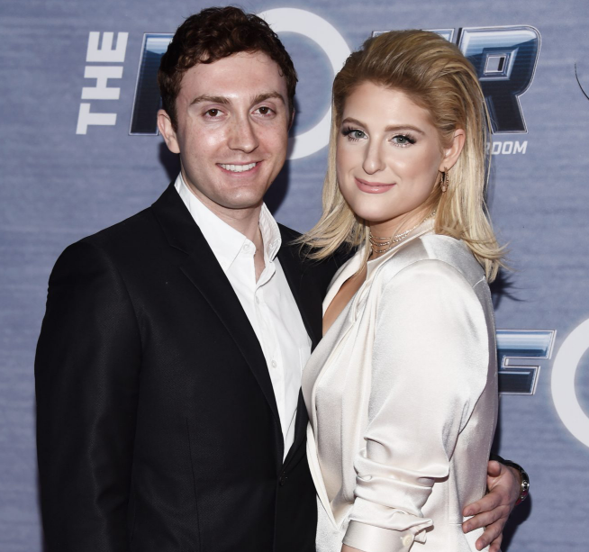 Meghan Trainor with her husband, Daryl Sabara