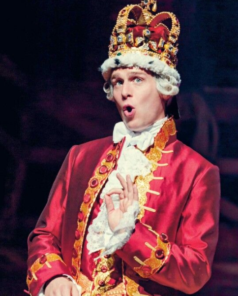 Jonathan Groff as King George III on Hamilton