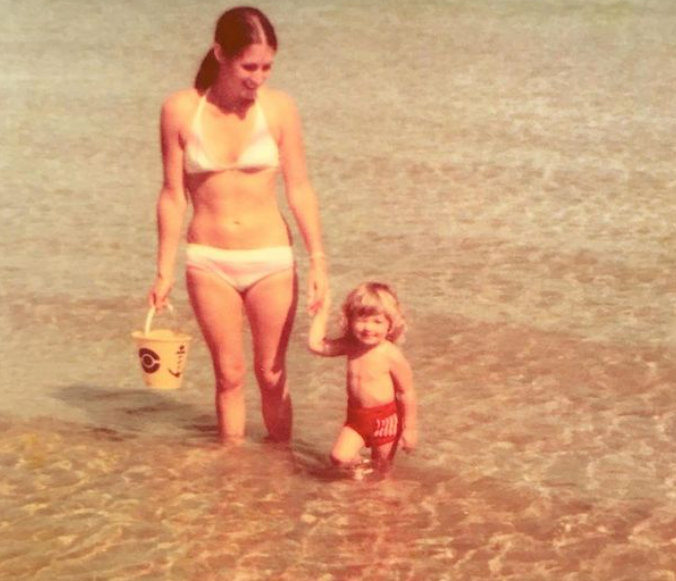 Cat Deeley and her mom, Janet