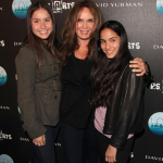 Catherine Bach with her daughters