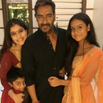 Ajay Devgn With His Wife And Childrens