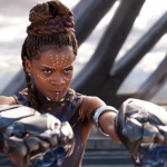 Letitia Wright as Shuri in the Marvel Cinematic Universe film Black Panther