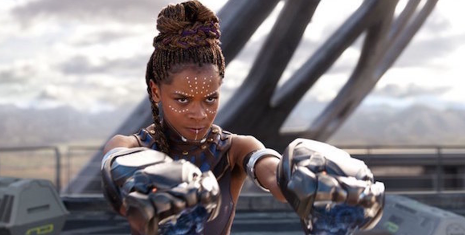 Letitia Wright as Shuri in the Marvel Cinematic Universe film Black Panther